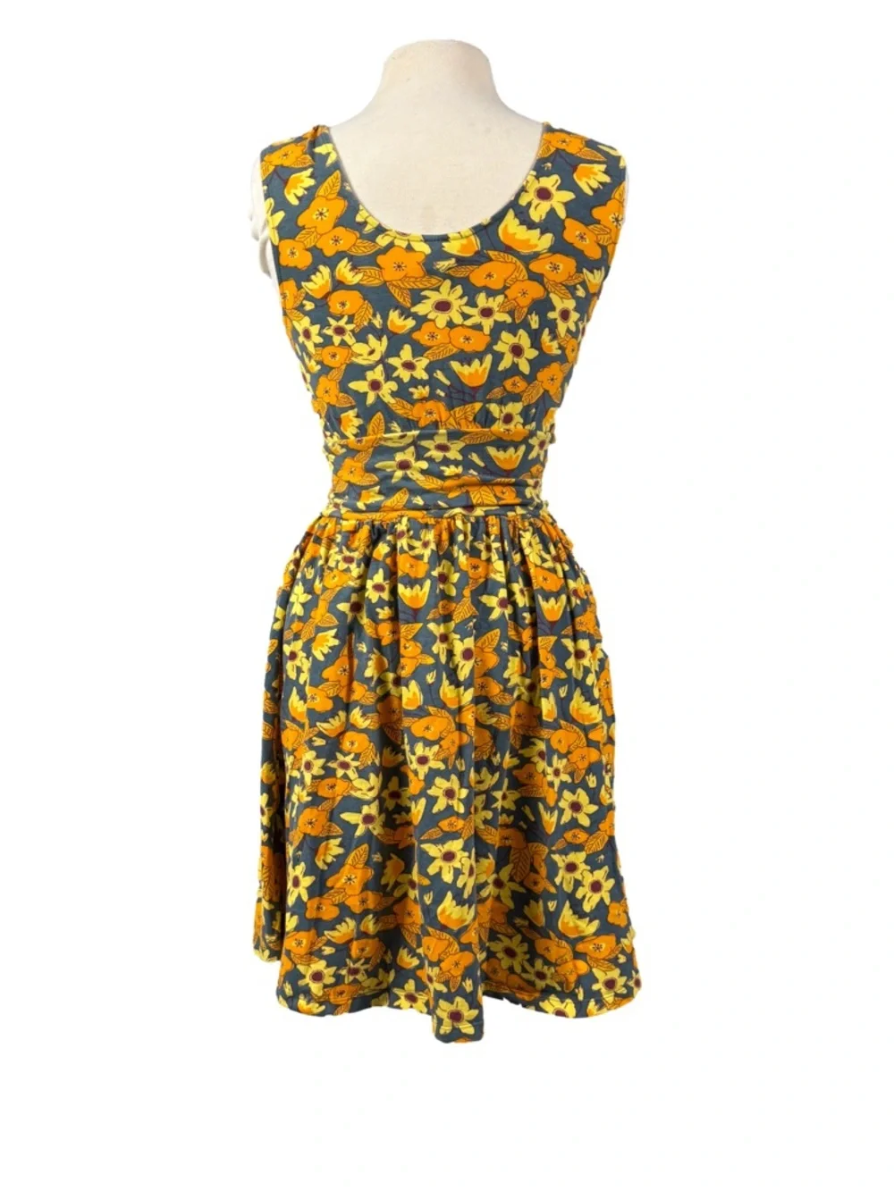 Mata Traders Size XS Floral Sleeveless Cotton Women’s Dress - Picture 4 of 11